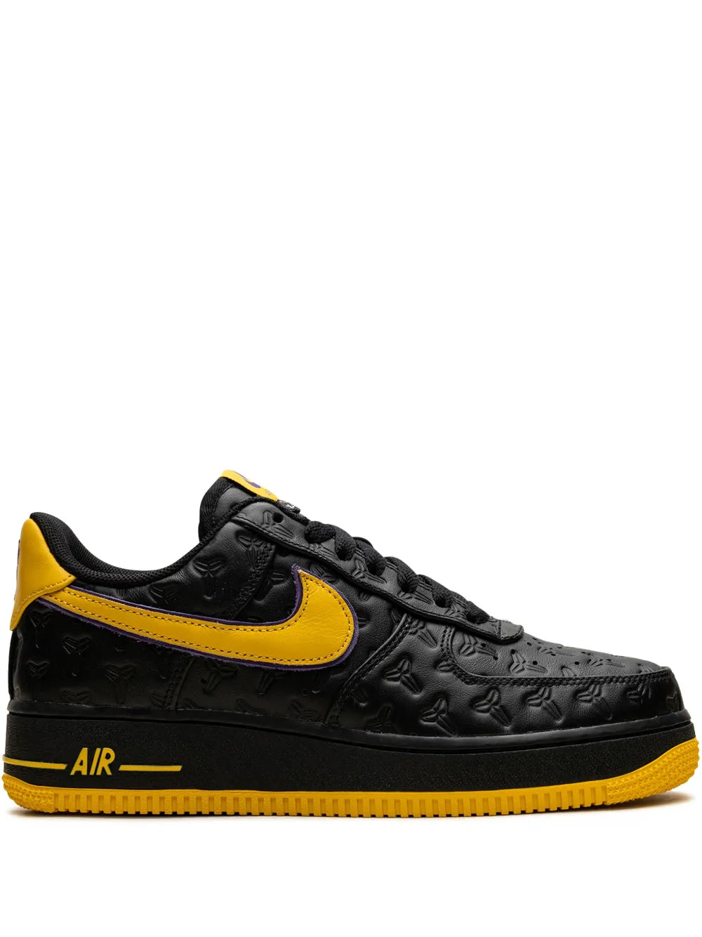 Nike X Kobe Bryant Air Force 1 Lakers Away - Black/Varsity Maize/Varsity Purple Sneakers