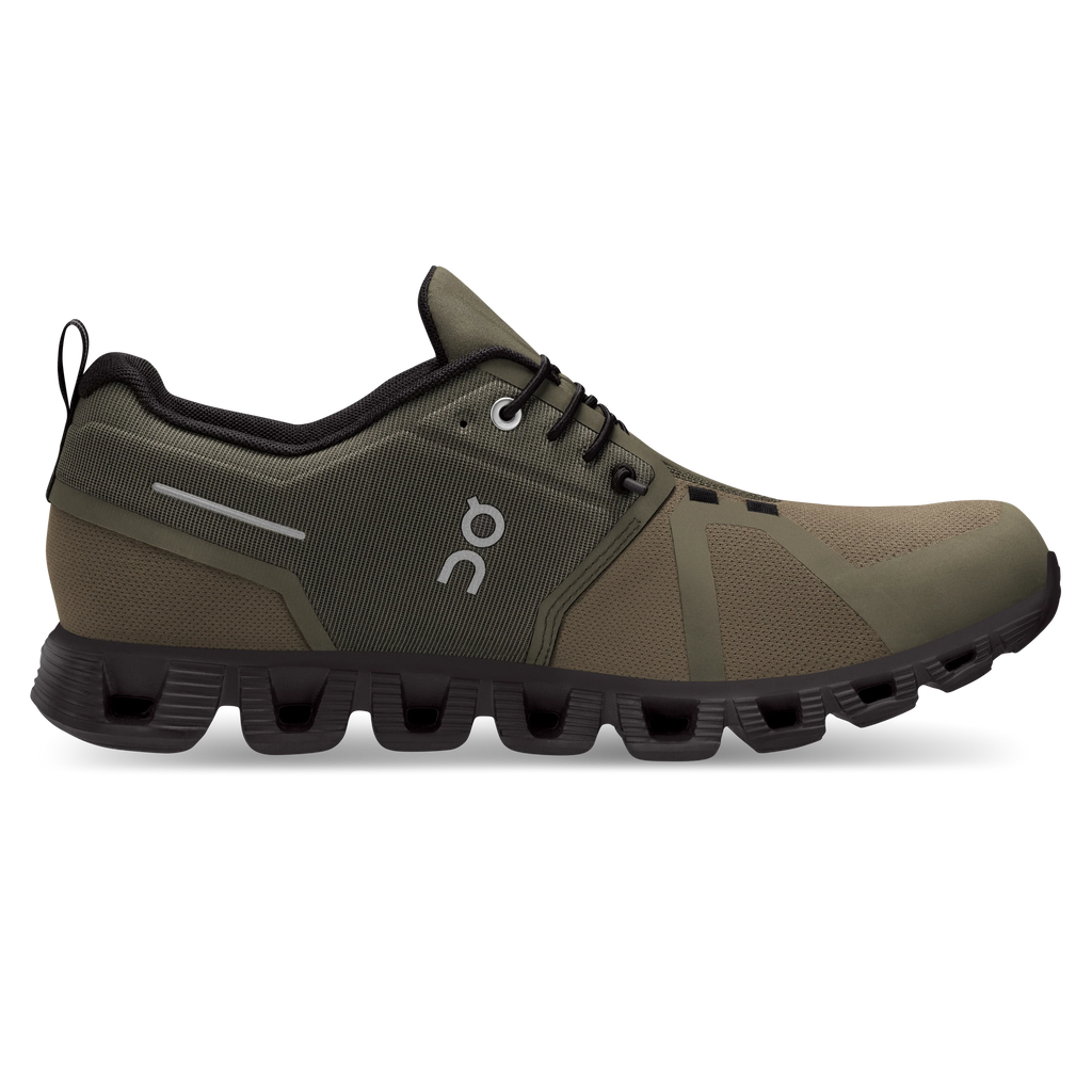 On Mens Cloud 5 Waterproof Olive/Black- (59.98840)