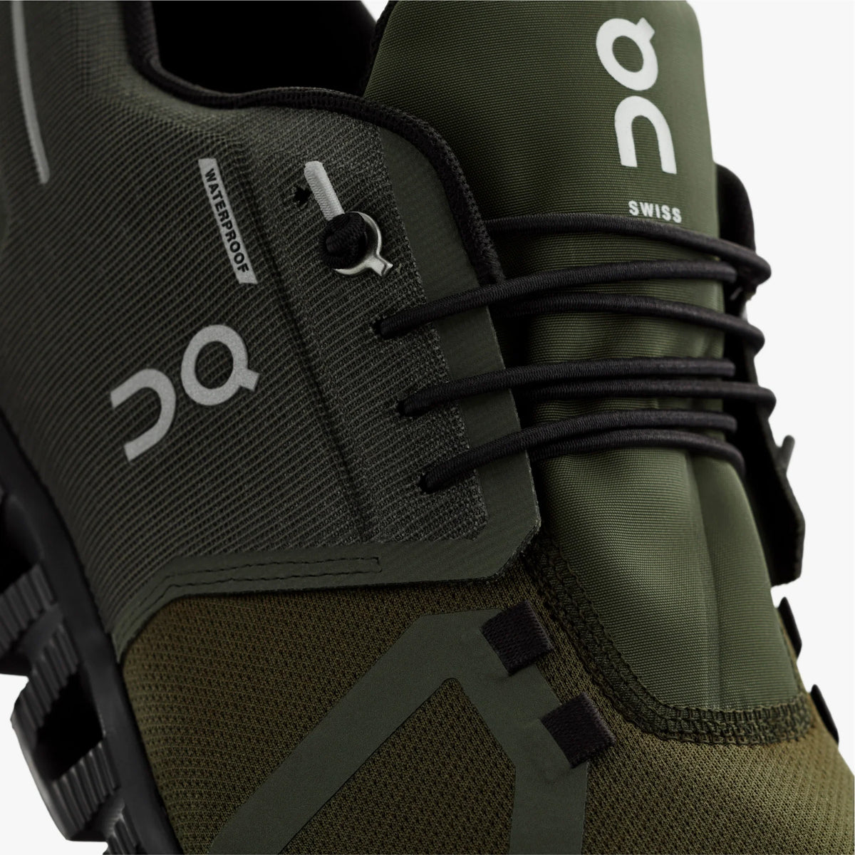 On Mens Cloud 5 Waterproof Olive/Black- (59.98840)