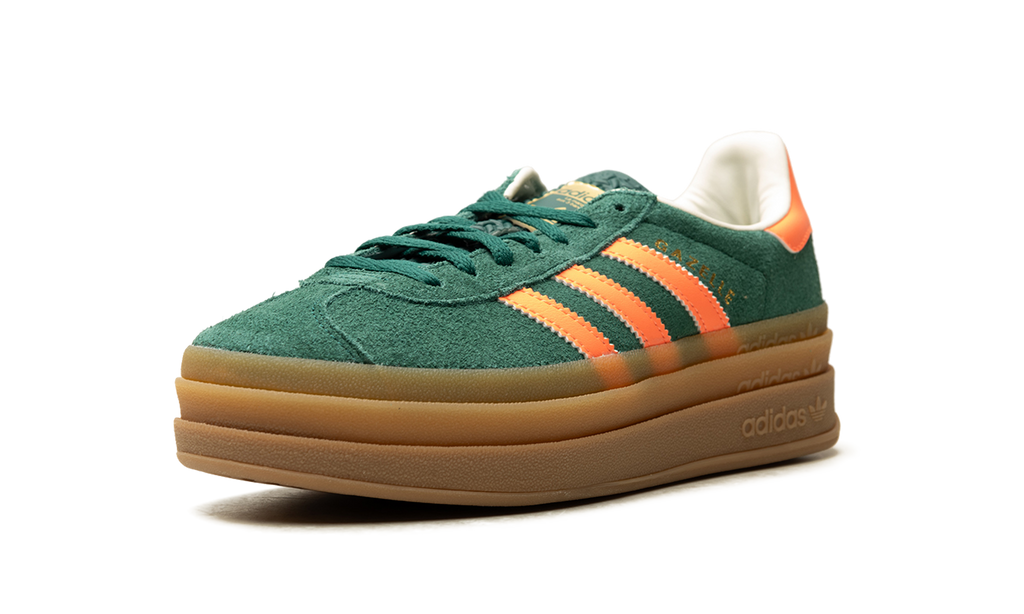 Gazelle Bold GS "Collegiate Green Signal Coral Cream White" JQ7408