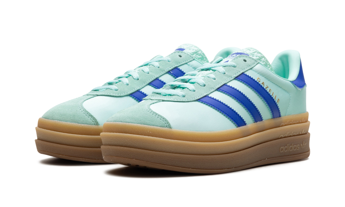 Gazelle Bold WMNS "Clear Mint Lucid Blue Gold Metallic" JI2702